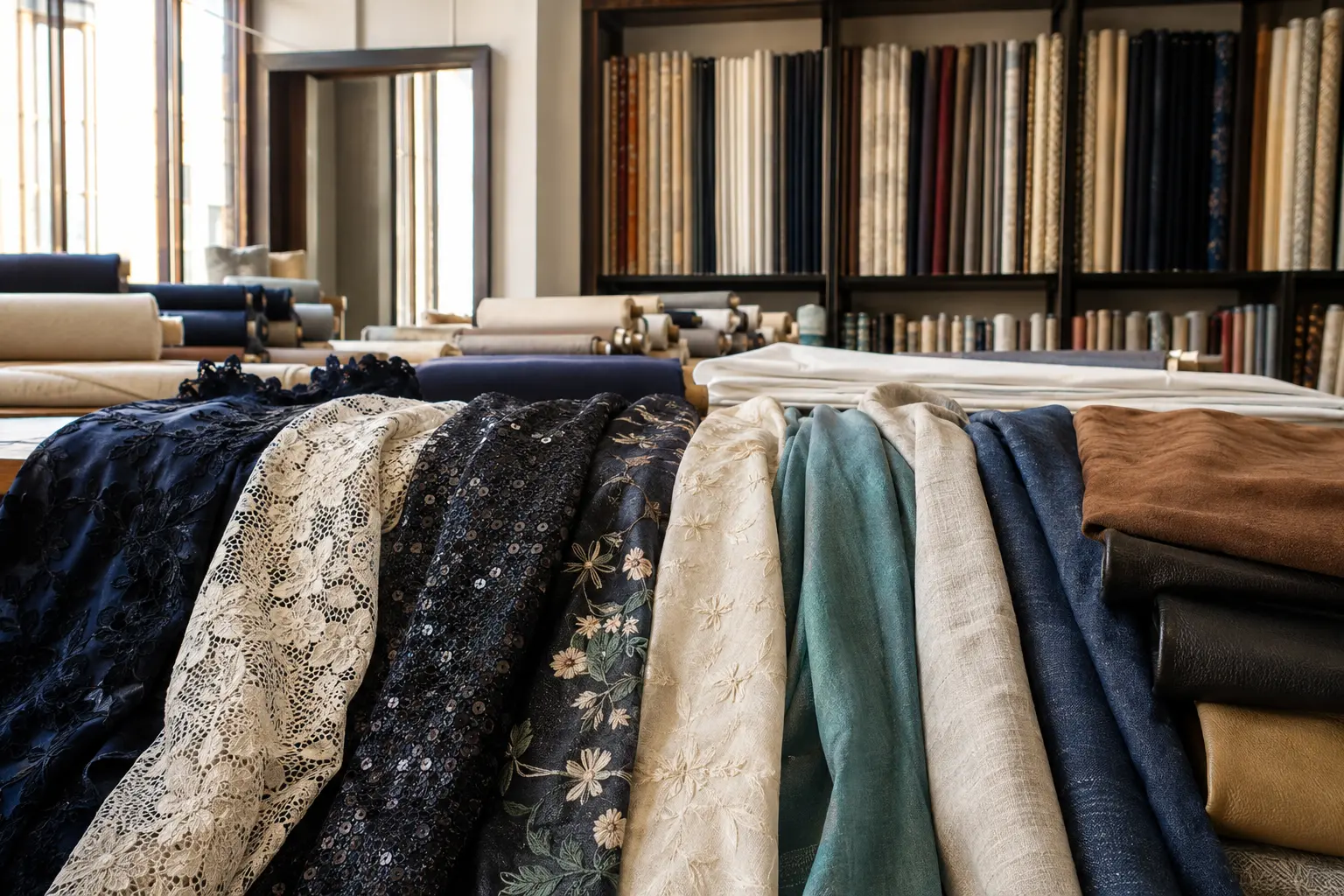 Selection of Turkish fabrics available in small quantities
